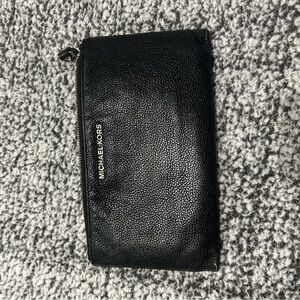 Michael Kors Black Textured Original Leather Wallet